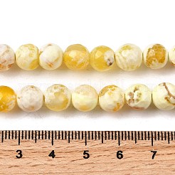 Natural Fire Crackle Agate Bead Strands&nbsp;G-K166-07F-8mm-07