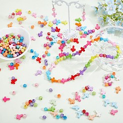 600Pcs 3 Styles Opaque Acrylic Beads&nbsp;SACR-PA0001-12