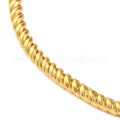 Twisted Rack Plating Brass Cuff Bracelets for Women&nbsp;BJEW-M040-13G