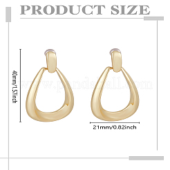1 Pair Zinc Alloy Dangle Stud Earrings&nbsp;EJEW-LP0003-60G