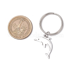 Ocean Theme 304 Stainless Steel Keychains&nbsp;KEYC-JKC01213-07