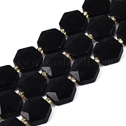 Natural Obsidian Beads Strands&nbsp;G-N368-01A-01
