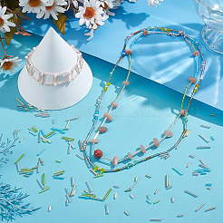 120G 15 Styles Glass Bugle Beads&nbsp;SEED-PH0002-60A