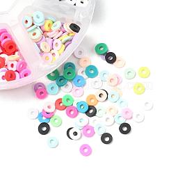 1200Pcs 8 Colors Handmade Polymer Clay Beads&nbsp;CLAY-YW0001-15A