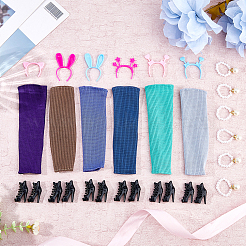 6Sets 6 Colors Polyester Doll Clothes Set&nbsp;DIY-DC0003-56