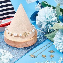 Long-Lasting Plated Brass Micro Pave Clear Cubic Zirconia Connector Charms&nbsp;KK-BBC0003-34