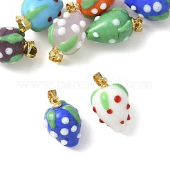 8Pcs Handmade Lampwork Pendants&nbsp;LAMP-FS0001-52A
