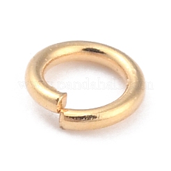 Rack PlatingBrass Open Jump Rings&nbsp;KK-O139-18B-G