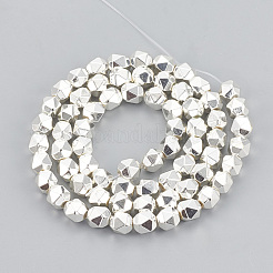 Electroplate Non-magnetic Synthetic Hematite Beads Strands&nbsp;G-N0322-15S