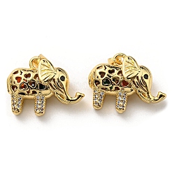 Brass with Cubic Zirconia Pendants&nbsp;KK-K341-33G