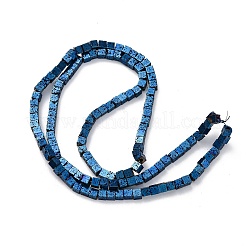 Electroplated Natural Lava Rock Beads Strands&nbsp;G-A256-B01-02G