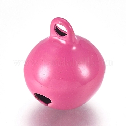 Baking Paint Iron Bell Pendants&nbsp;IFIN-WH0052-03I