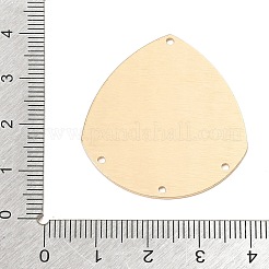 Brass 4-Hole Teardrop Chandelier Component Links&nbsp;KK-E805-02G