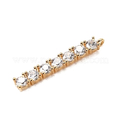 Brass Micro Pave Cubic Zirconia Pendants&nbsp;KK-F901-03B-G