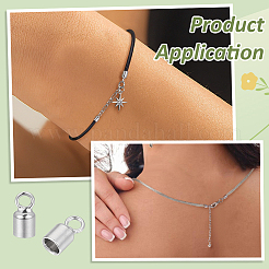 925 Sterling Silver Cord End&nbsp;STER-BC0004-27A-P