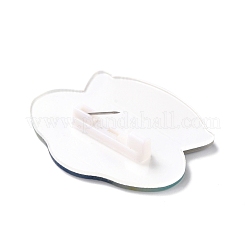 Flying Saucer Acrylic Safety Brooch&nbsp;JEWB-D009-11P