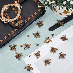 20Pcs Bee Alloy Decorative Rivets&nbsp;FIND-CY0002-32