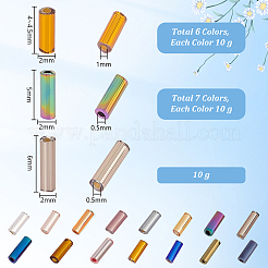 150g 15 Style Glass Bugle Beads&nbsp;SEED-PH0002-20