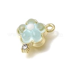 Brass & Resin & Rhinestone Pendants&nbsp;RE-CBAE379-18LG