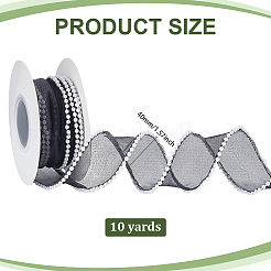 Polyester Lace Trim&nbsp;OCOR-WH0111-63A