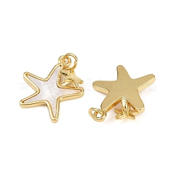 Brass Micro Pave Cubic Zirconia Pendants&nbsp;KK-S526-48G