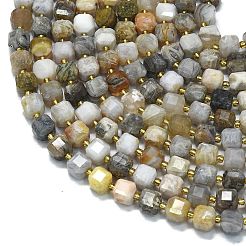 Natural Bamboo Leaf Agate Beads Strands&nbsp;G-K389-A33-01