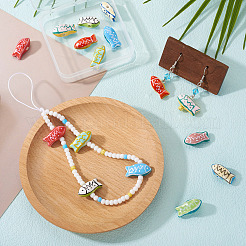 10Pcs 10 Styles Handmade Porcelain Ceramic Beads&nbsp;PORC-TA0001-37