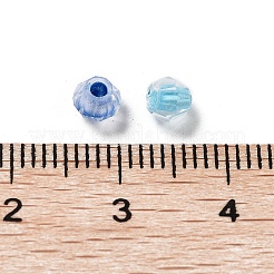 100Pcs Transparent Inside Colours Glass Beads&nbsp;GLAA-P061-01F