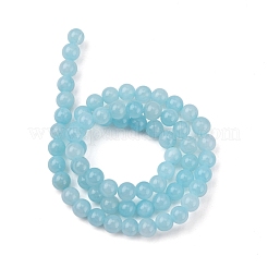Natural Yellow Jade Beads Strands&nbsp;JBR6mm-4