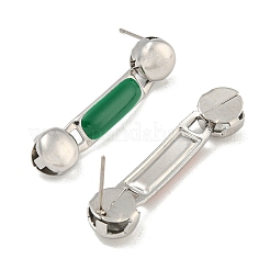 304 Stainless Steel Enamel Stud Earrings&nbsp;EJEW-S229-15P-08
