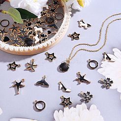 140Pcs 14 Styles Alloy Pendants&nbsp;ENAM-SZ0001-91