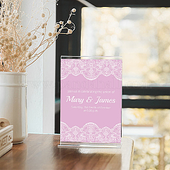 120Pcs 2 Style Transparent Acrylic Blank Place Cards&nbsp;AJEW-DC0001-28