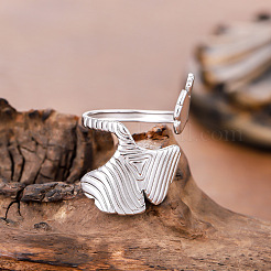 304 Stainless Steel Cuff Open Rings&nbsp;WG0C53D-02