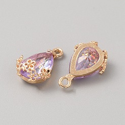 Resin Teardrop Pendants&nbsp;RESI-WH0035-55I