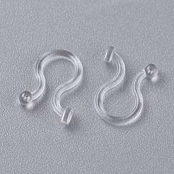 Plastic Clip-on Earring Findings&nbsp;KY-K012-01