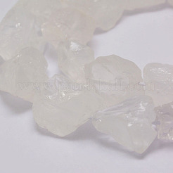 Raw Rough Natural Quartz Crystal Beads Strands&nbsp;G-F403-11