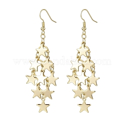 Star 304 Stainless Steel Dangle Earrings&nbsp;EJEW-TA00771-01