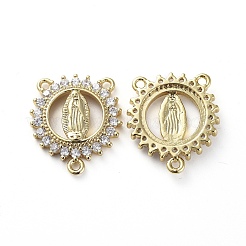 Brass Micro Pave Cubic Zirconia Chandelier Component Links&nbsp;X-ZIRC-G157-32G