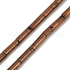 Electroplated Natural Lava Rock Beads Strands&nbsp;G-K388-03A-04