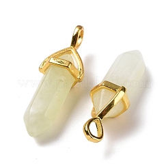 Natural New Jade Pointed Pendants&nbsp;G-K329-38G