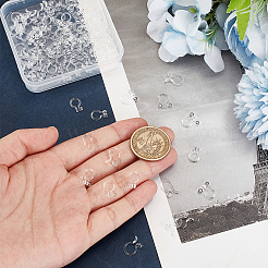 100Pcs 5 Styles Plastic Clip-on Earring Findings&nbsp;KY-AR0001-31