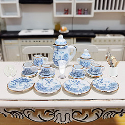 Porcelain Mini Tea Set&nbsp;DJEW-AR0001-13