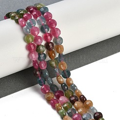 Natural White Jade Imitation Tourmaline Beads Strands&nbsp;G-H062-B01-02