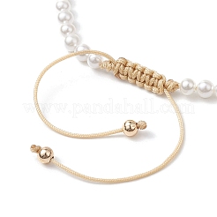 Shell Pearl Braided Bead Bracelets&nbsp;BJEW-JB11479-04