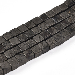 Natural Pyrite Beads Strands&nbsp;G-T140-37B