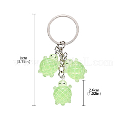 Tortoise Theme Gradient Color & Luminous Resin  Pendant Decoration&nbsp;KEYC-YW00154-01