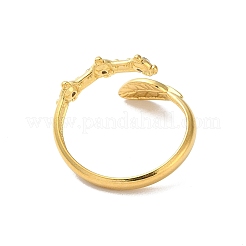304 Stainless Steel Rhinestone Cuff Rings&nbsp;RJEW-M171-25G