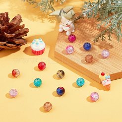 Round Transparent Crackle Glass Beads&nbsp;CCG-X0008-01-8mm