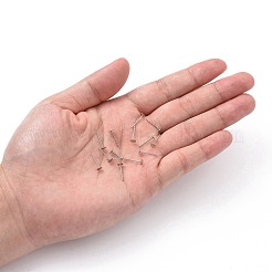 Tarnish Resistant 316 Surgical Stainless Steel Flat Round Blank Peg Stud Earring Settings&nbsp;STAS-R073-04