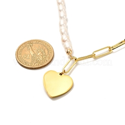 Heart Pendent Necklace for Girl Women&nbsp;NJEW-JN03681